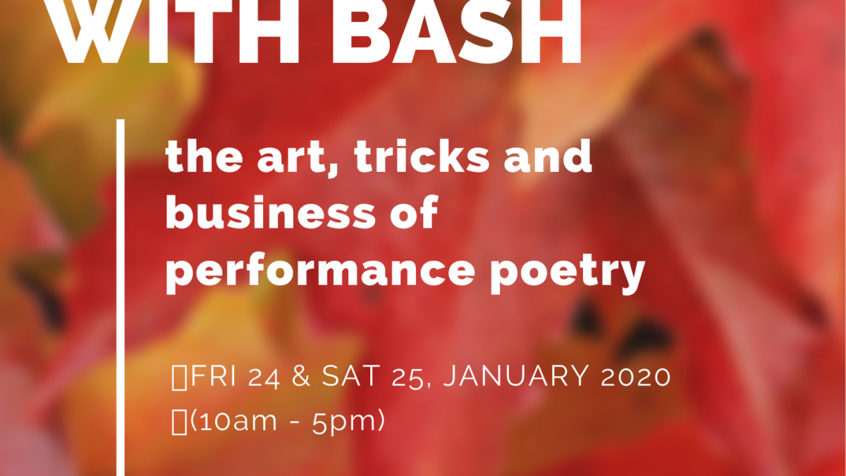 Performance Poetry Class with Bash, Set to Kick Off This Weekend