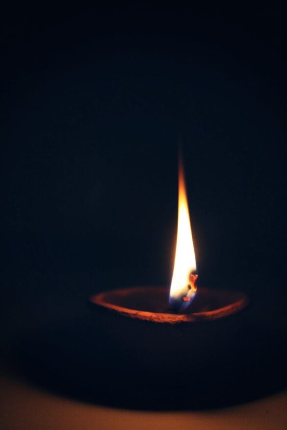 candle with light